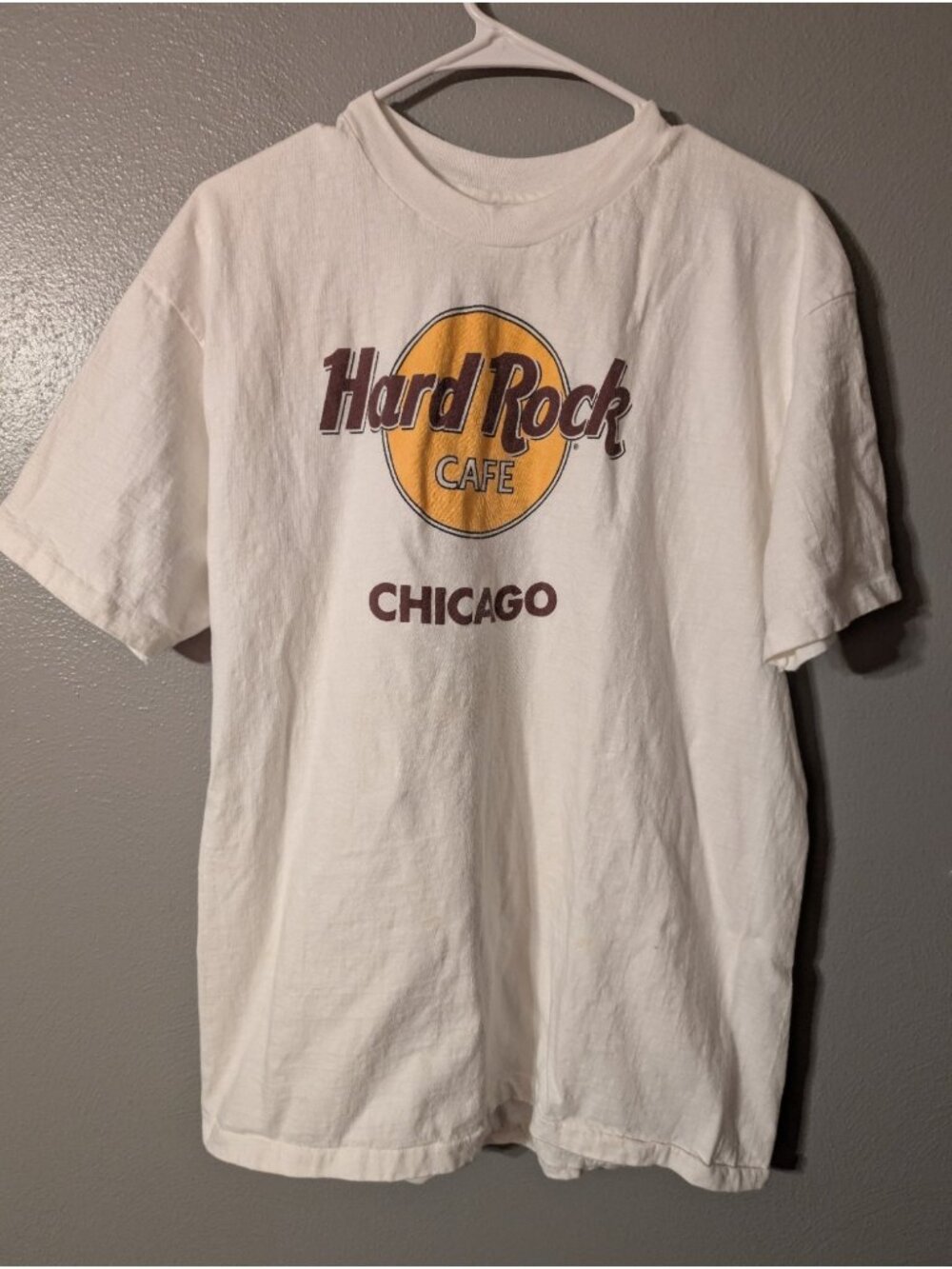 Vintage 90s Hard Rock Cafe Chicago T Shirt XL Hanes Beefy Single Stitch USA Made